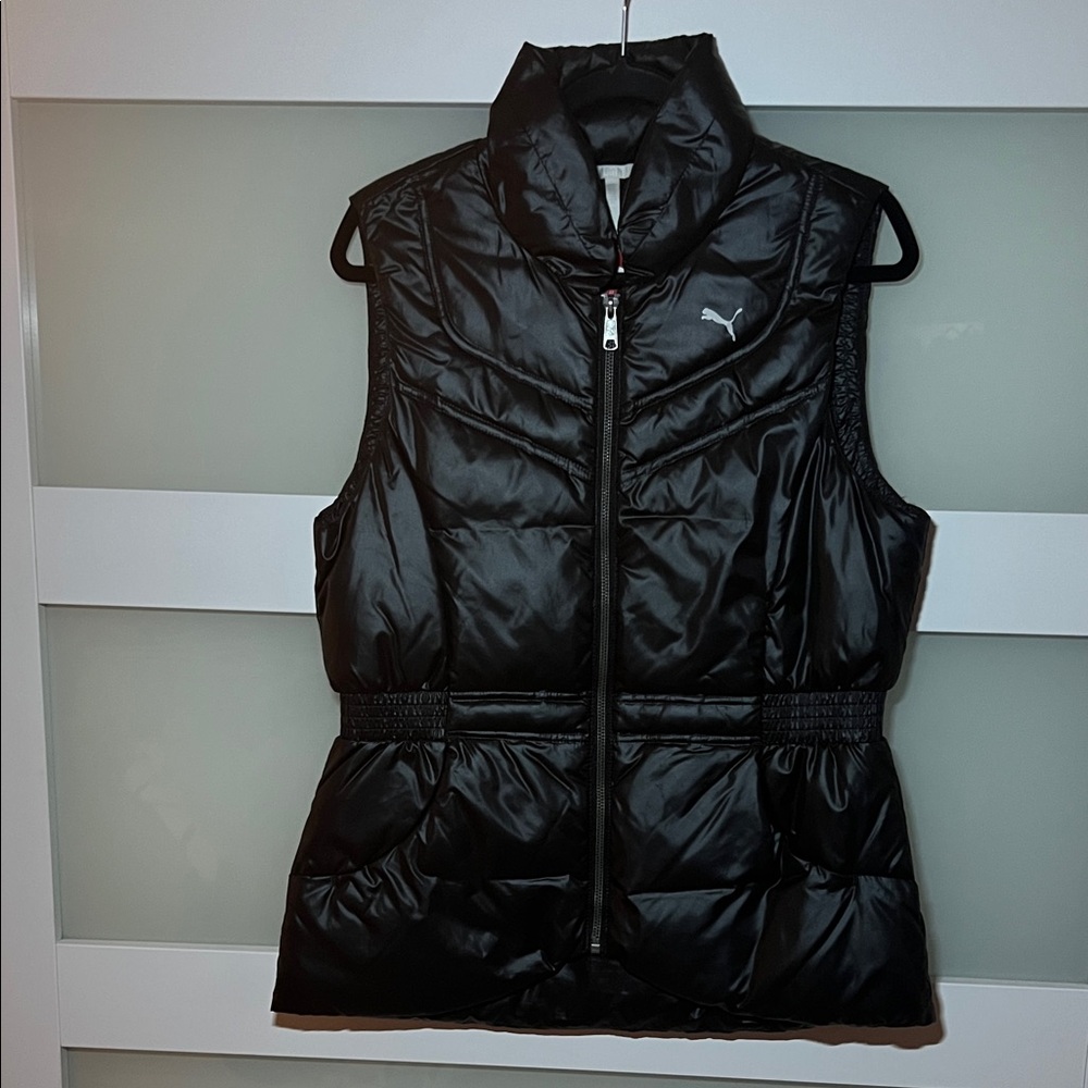 Puma Women's Sleek Black Puff Vest